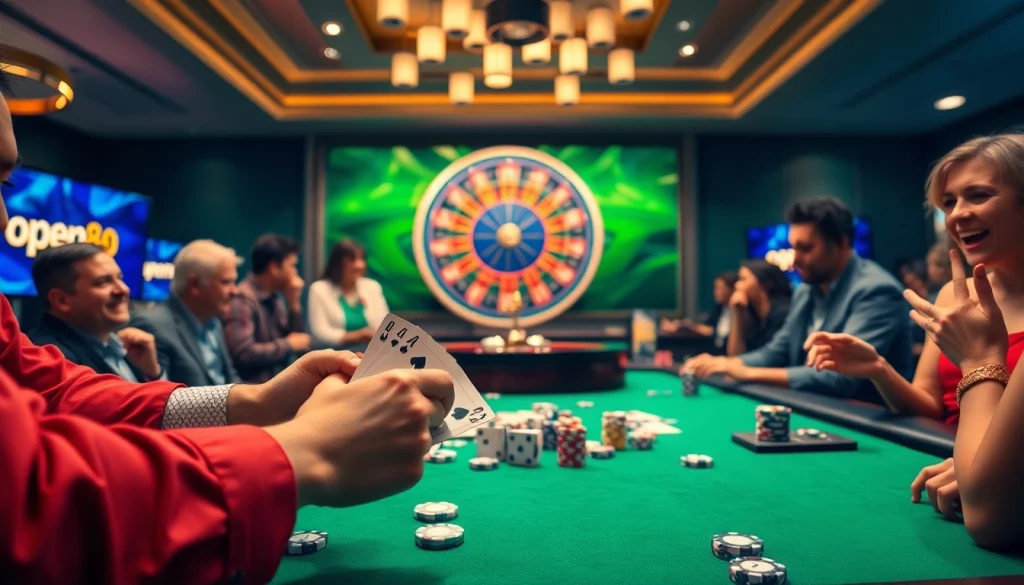 Experience the thrill of gaming at open88 com—vibrant casino tables filled with excitement.